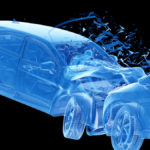 3d rendered illustration of two colliding cars 3d rendered illustration of two colliding cars