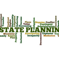 Sign for estate planning Sign for estate planning