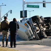 Guys witness a truck accident Guys witness a truck accident