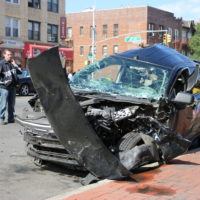 A fatal car wreck A fatal car wreck