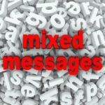 mixed messages in red letters mixed messages in red letters