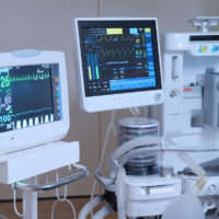 equipment and medical devices in modern operating room