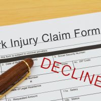 Declined Workers' Compensation application. Declined Workers' Compensation application.