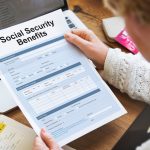 Social Security Benefits Form Concept
