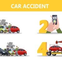 What to do after car accident instruction.