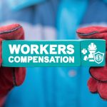 Industry concept of workers compensation. Worker Injury Medical Insurance.