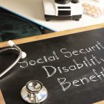 Social Security Disability Benefits are shown on the business photo using the text