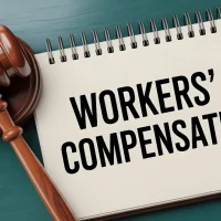 a-gavel-rests-beside-a-spiral-notebook-with-workers-compensation-written-on-it a-gavel-rests-beside-a-spiral-notebook-with-workers-compensation-written-on-it