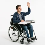 young-student-in-wheelchair-raises-hand-to-answer-question-in-class