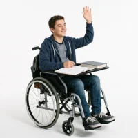 young-student-in-wheelchair-raises-hand-to-answer-question-in-class